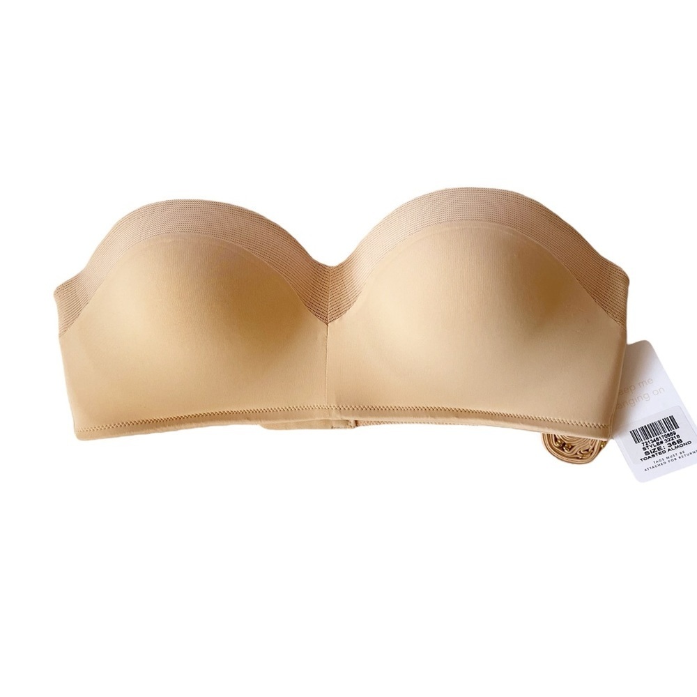 Lively no wire strapless bra 36B in toasted almond nude beige